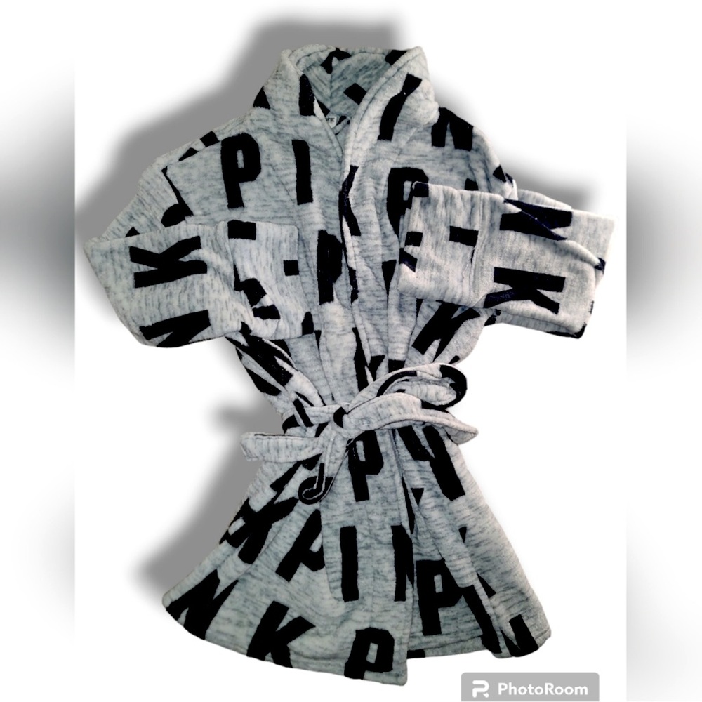 Victoria Secret -Pink- Black & Grey Robe